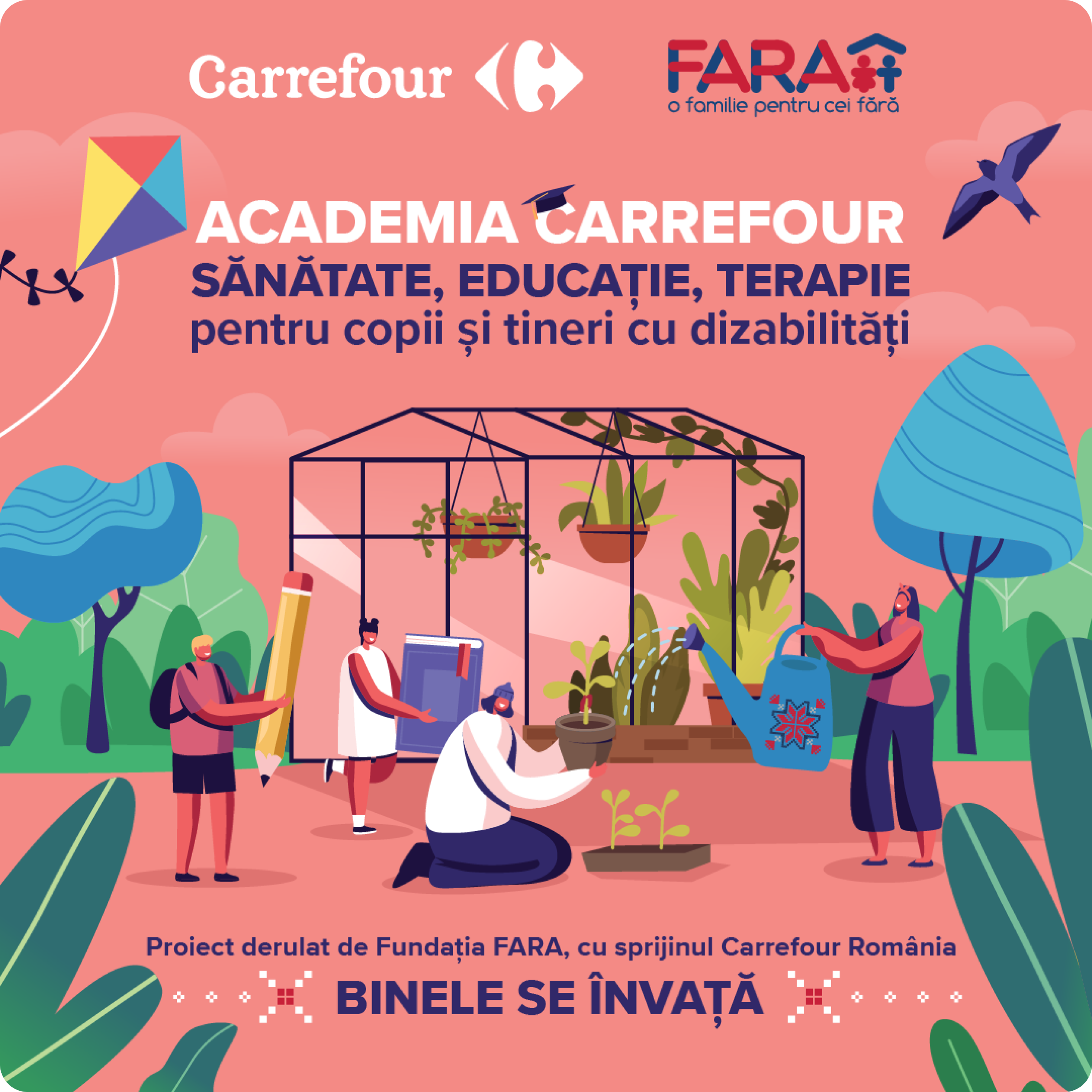 Academia Carrefour. Sănătate, Educație și Terapie (SET) pentru copii și tineri cu dizabilități