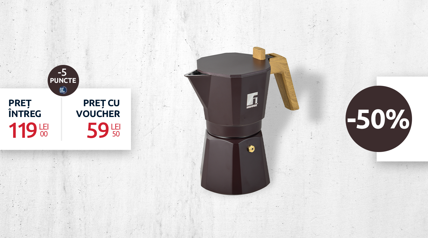 ESPRESSOR ARAGAZ 6 CEȘTI ALUMINIU MOCHA
