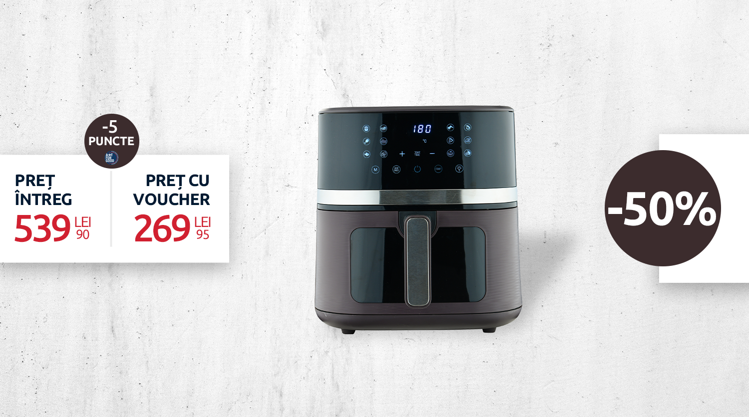 FRITEUZĂ AER CALD 6.5L BG51305BRRO