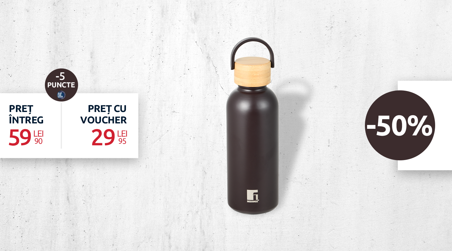 STICLĂ TERMOS 0.5L INOX MOCHA