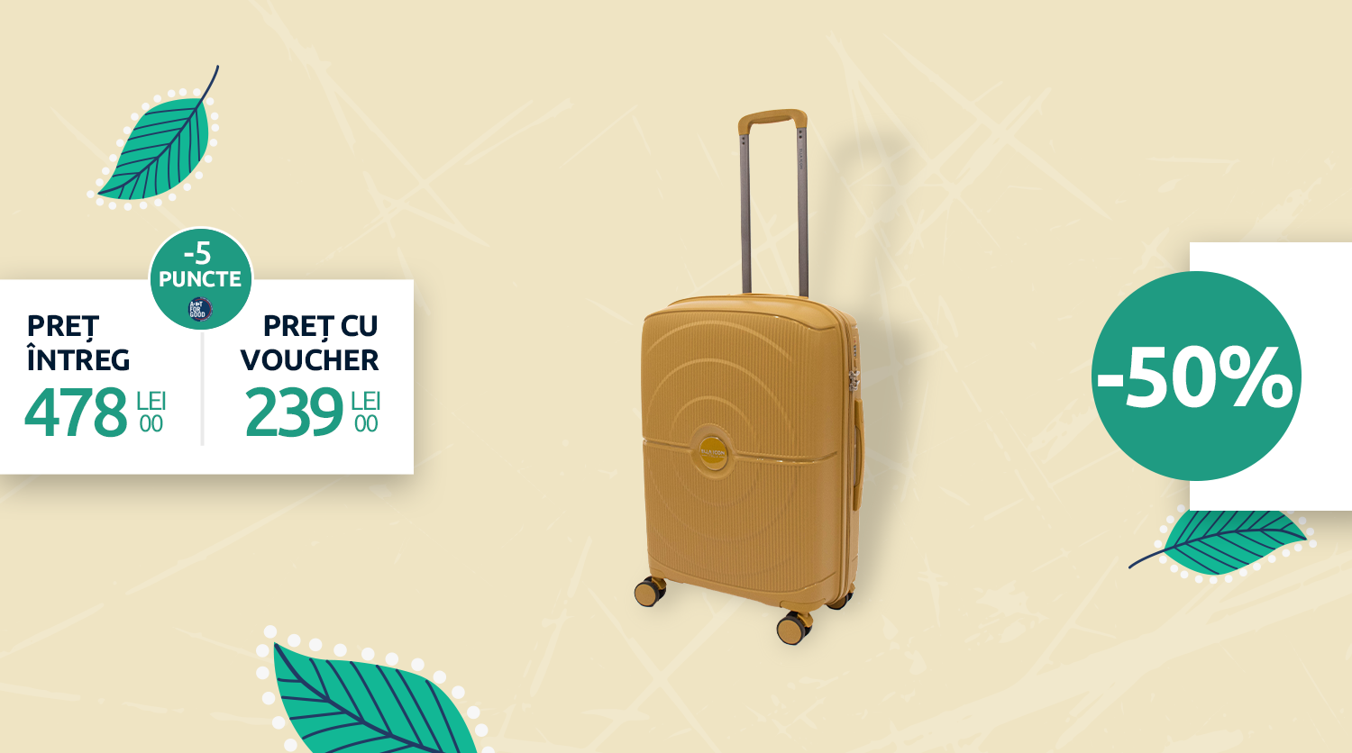 TROLER PAVONE CREAM 66 CM