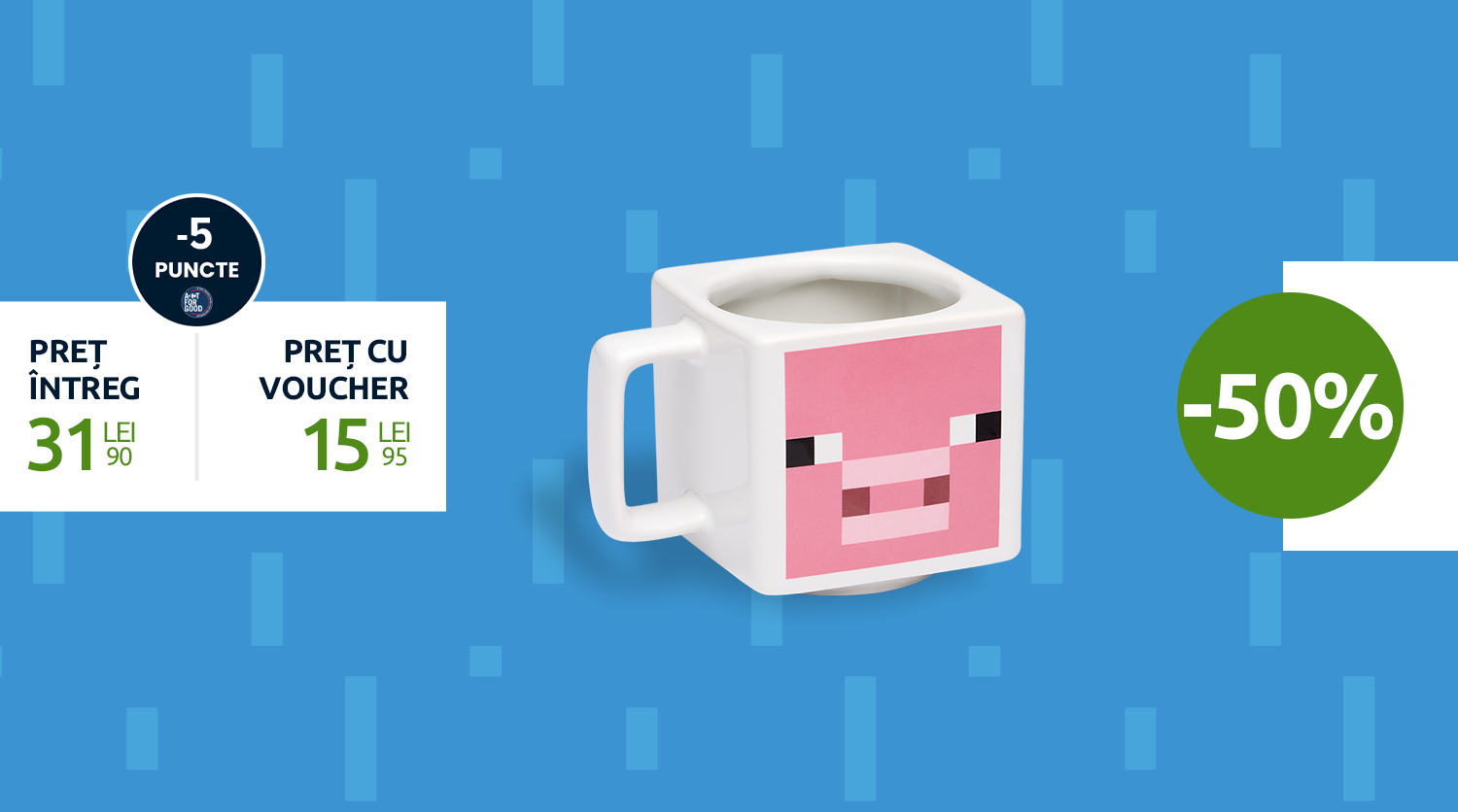 MINECRAFT Cană ceramică Pig