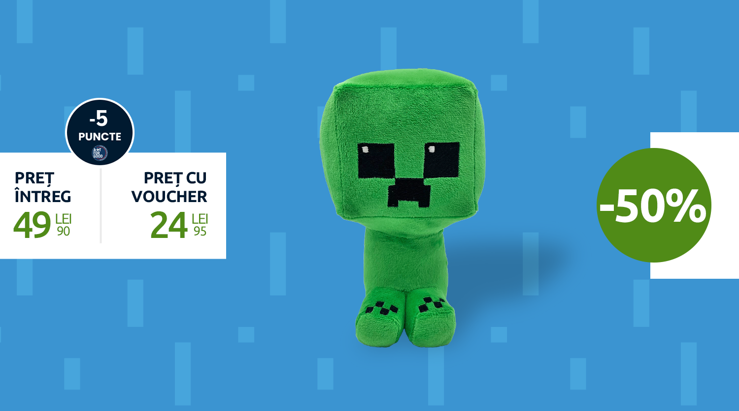 MINECRAFT Jucărie pluș Creeper 16 cm