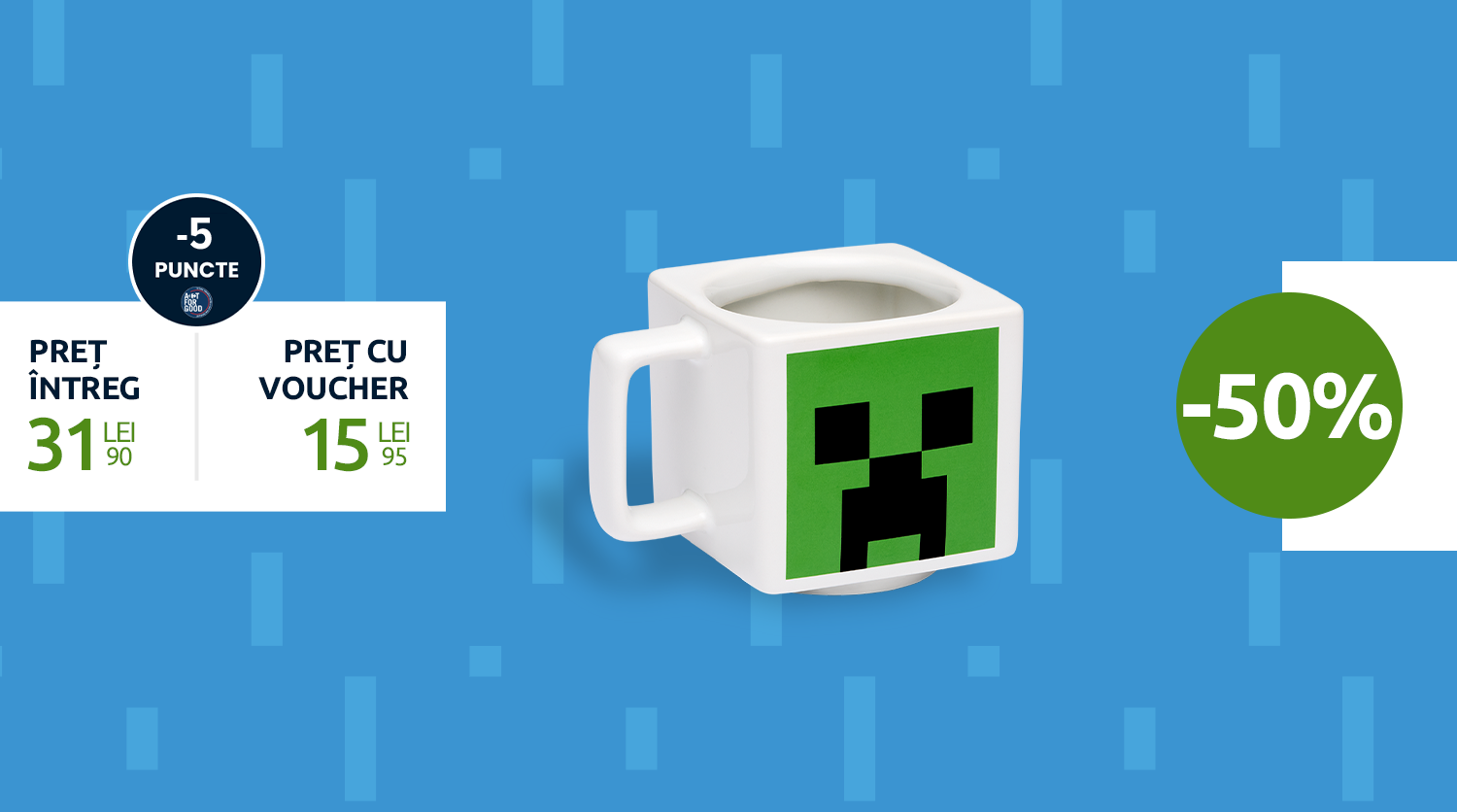 MINECRAFT Cană ceramică Creeper