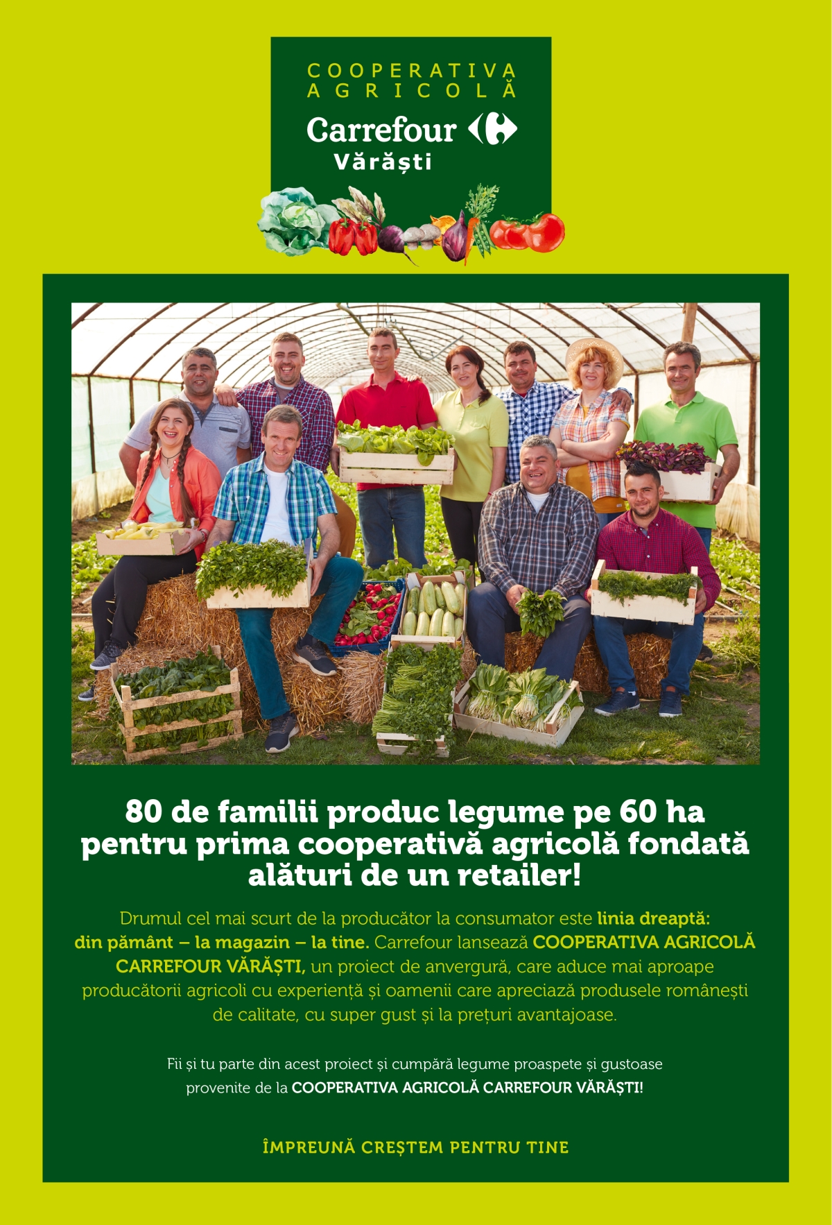 Grupul Carrefour lansează Cooperativa Agricolă Carrefour Vărăști și scurtează drumul de la producătorii români la clienți Grupul Carrefour lansează Cooperativa Agricolă Carrefour Vărăști și scurtează drumul de la producătorii români la clienți