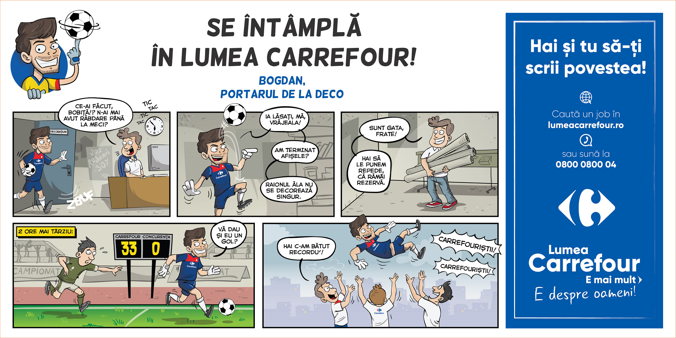Lumea Carrefour e mai mult. E despre oameni! Carrefour România lansează o nouă campanie de brand de angajator Lumea Carrefour e mai mult. E despre oameni! Carrefour România lansează o nouă campanie de brand de angajator