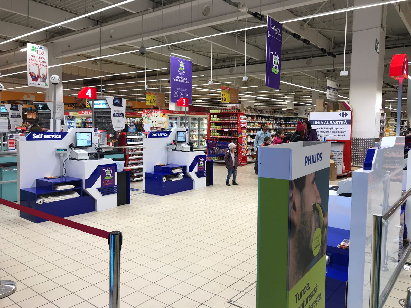 Carrefour extinde serviciul „Casa ta – Self Service” O modalitate accesibilă de scanare și plată, în alte 3 unități din rețeaua națională a grupului Carrefour extinde serviciul „Casa ta – Self Service” O modalitate accesibilă de scanare și plată, în alte 3 unități din rețeaua națională a grupului