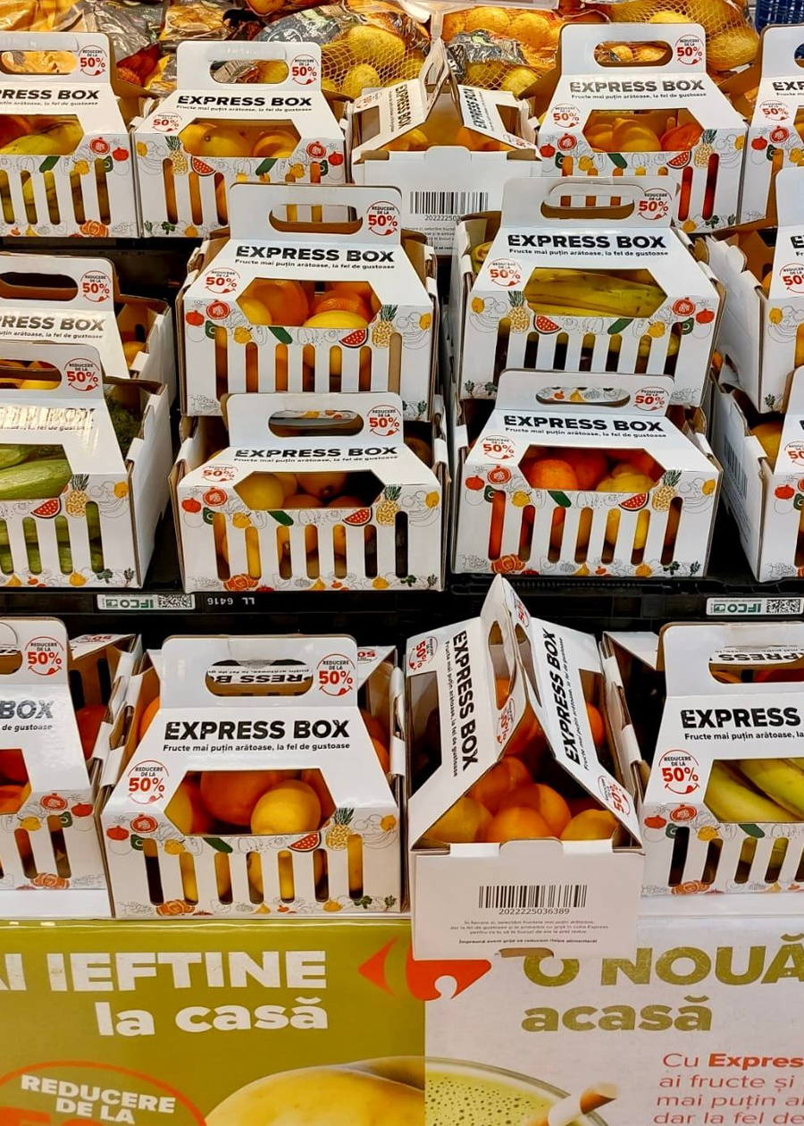 Programul Express Box se extinde în toate hipermaketurile Carrefour din țară: fructe și legume reduse cu până la 50%