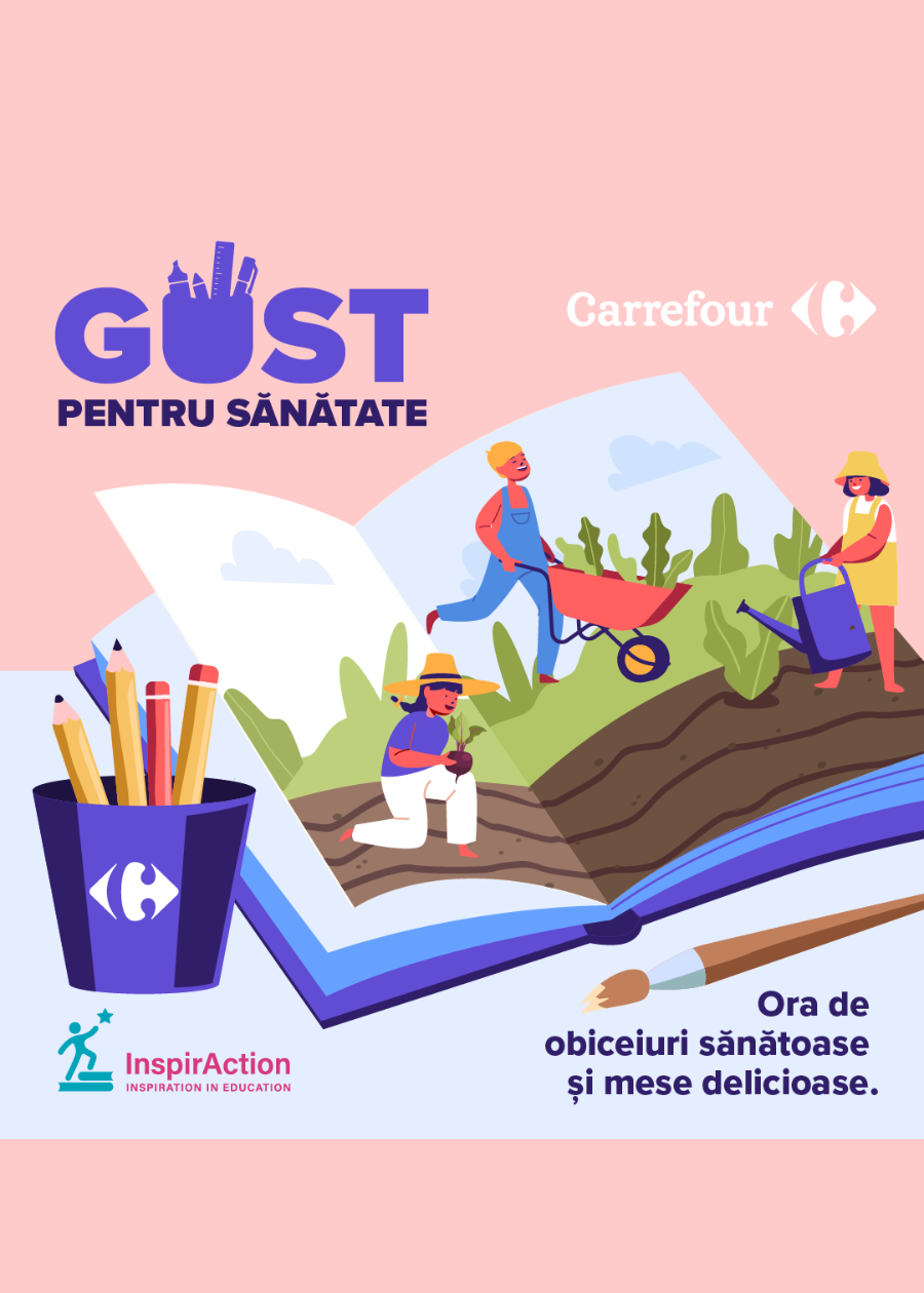 Sănătate în școlile din România: a doua ediție a programului educațional  Carrefour și InspirAction promovează un stil de viață sănătos