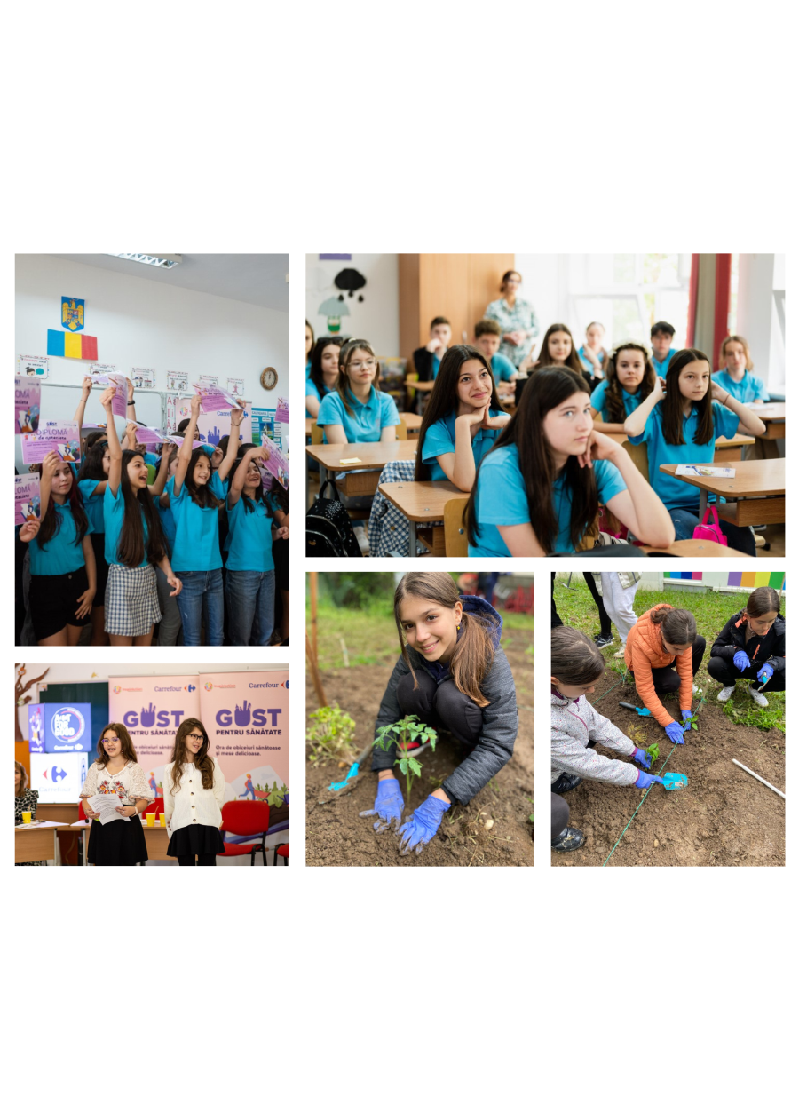 Carrefour România și Asociația InspirAction anunță lansarea programului educațional „Gesturi mici pentru practici mari”