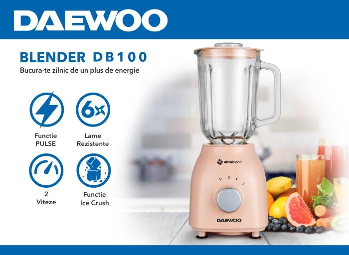 Blender Daewoo DB100: bucura-te zilnic de un plus de energie
